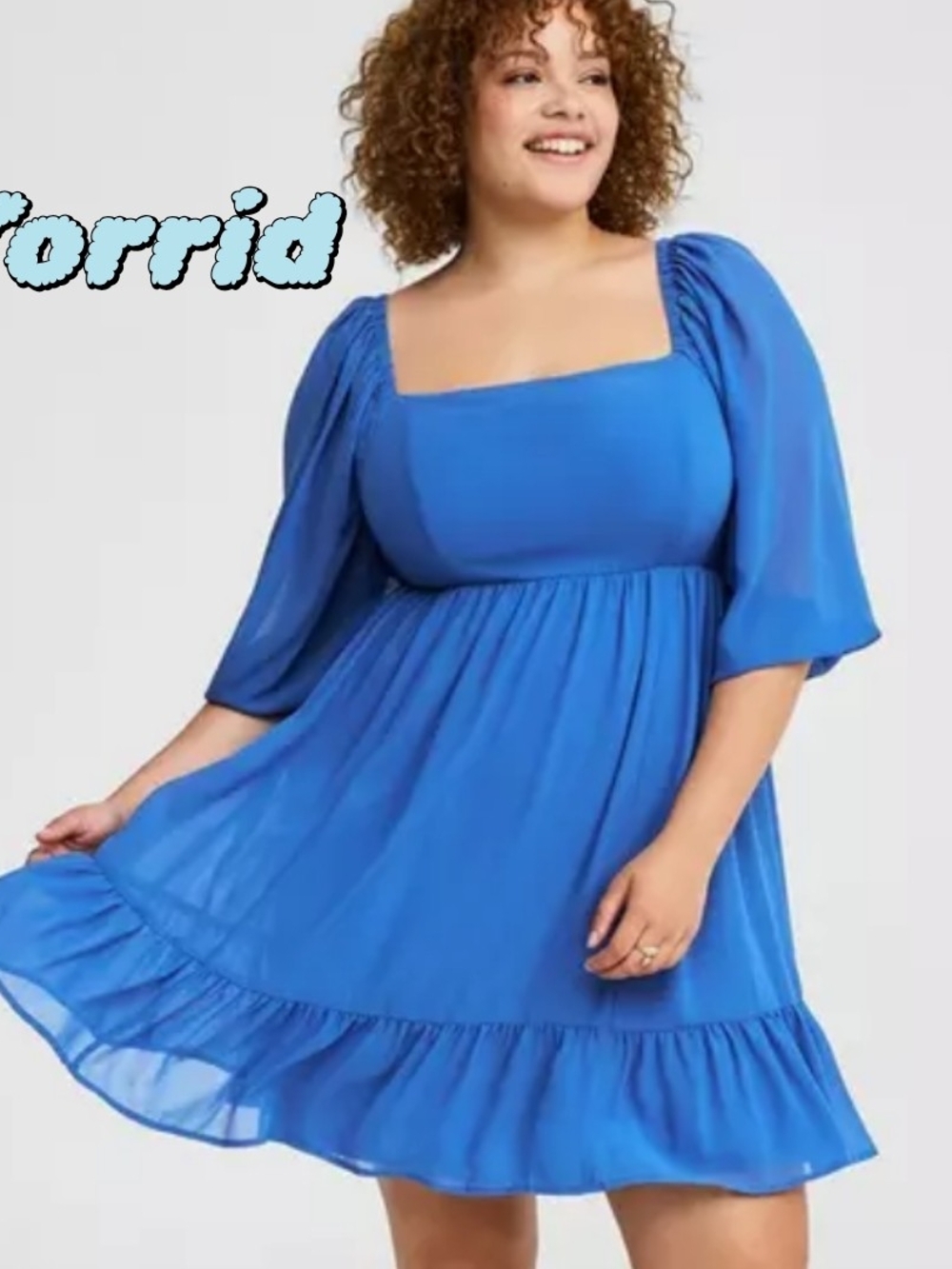 Torrid Square-Neck Babydoll Dress